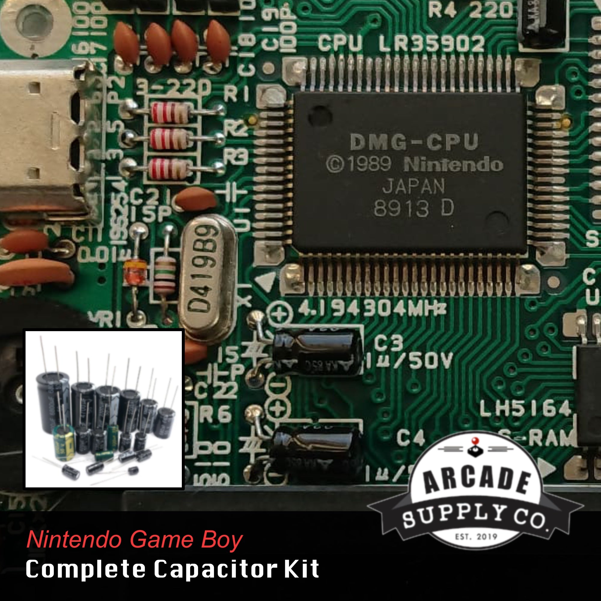 Nintendo Game Boy Capacitor Kit (DMG-001)