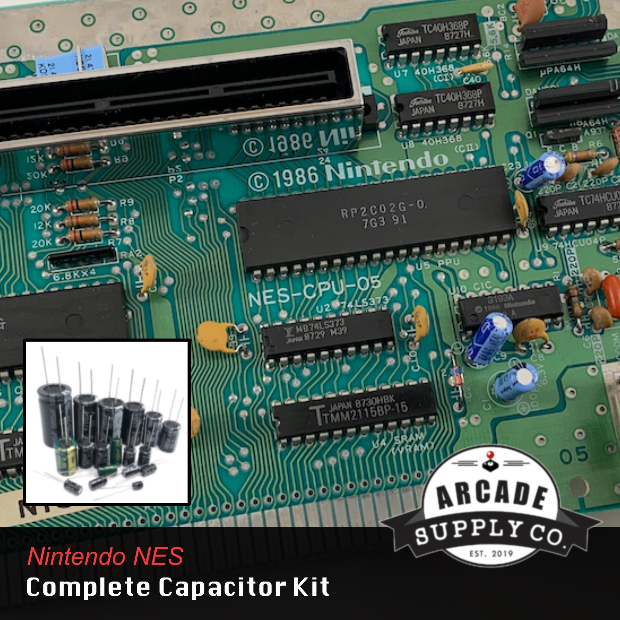 Nintendo NES Complete Capacitor Kit (NES-001 NTSC)