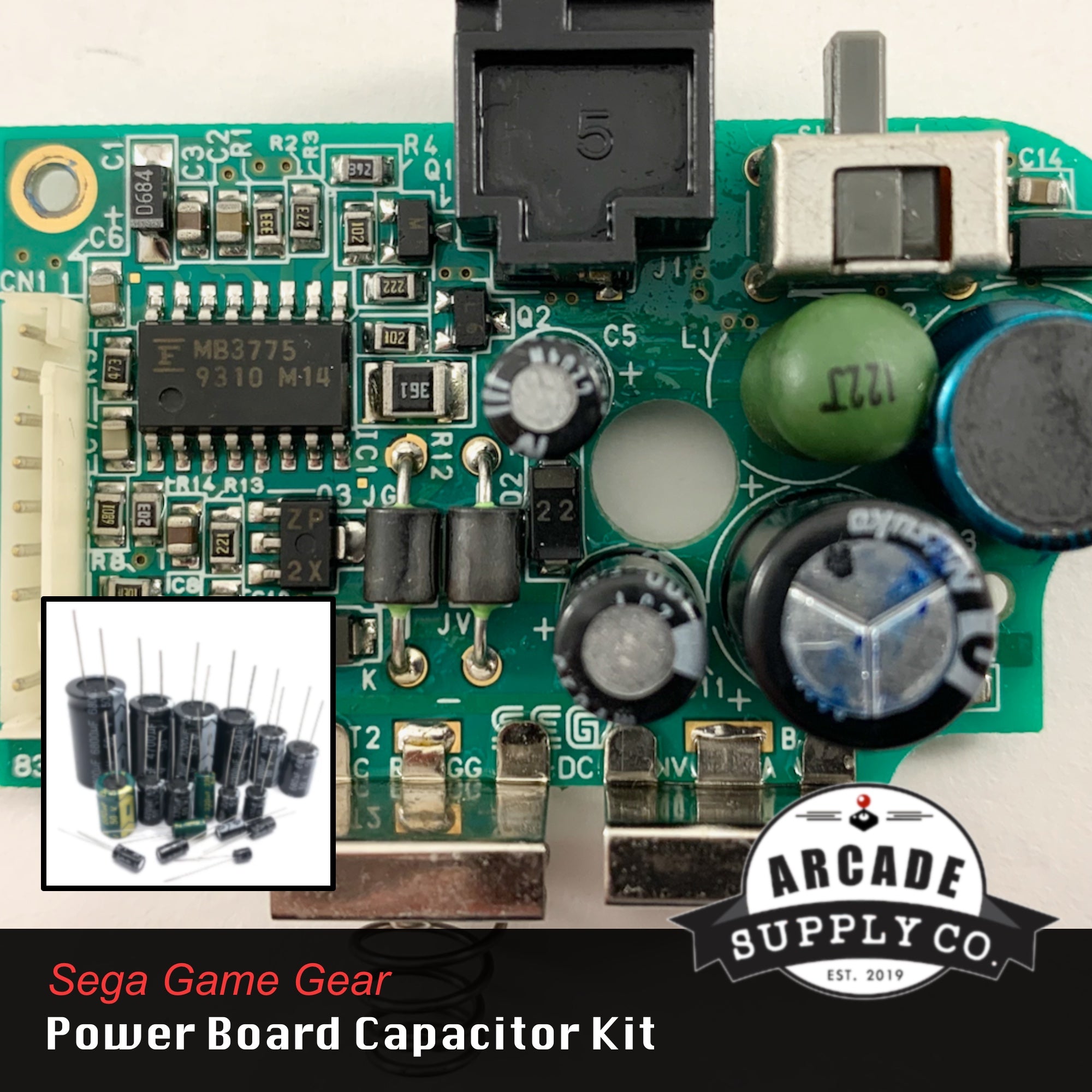 Sega Game Gear Power Capacitor Kit