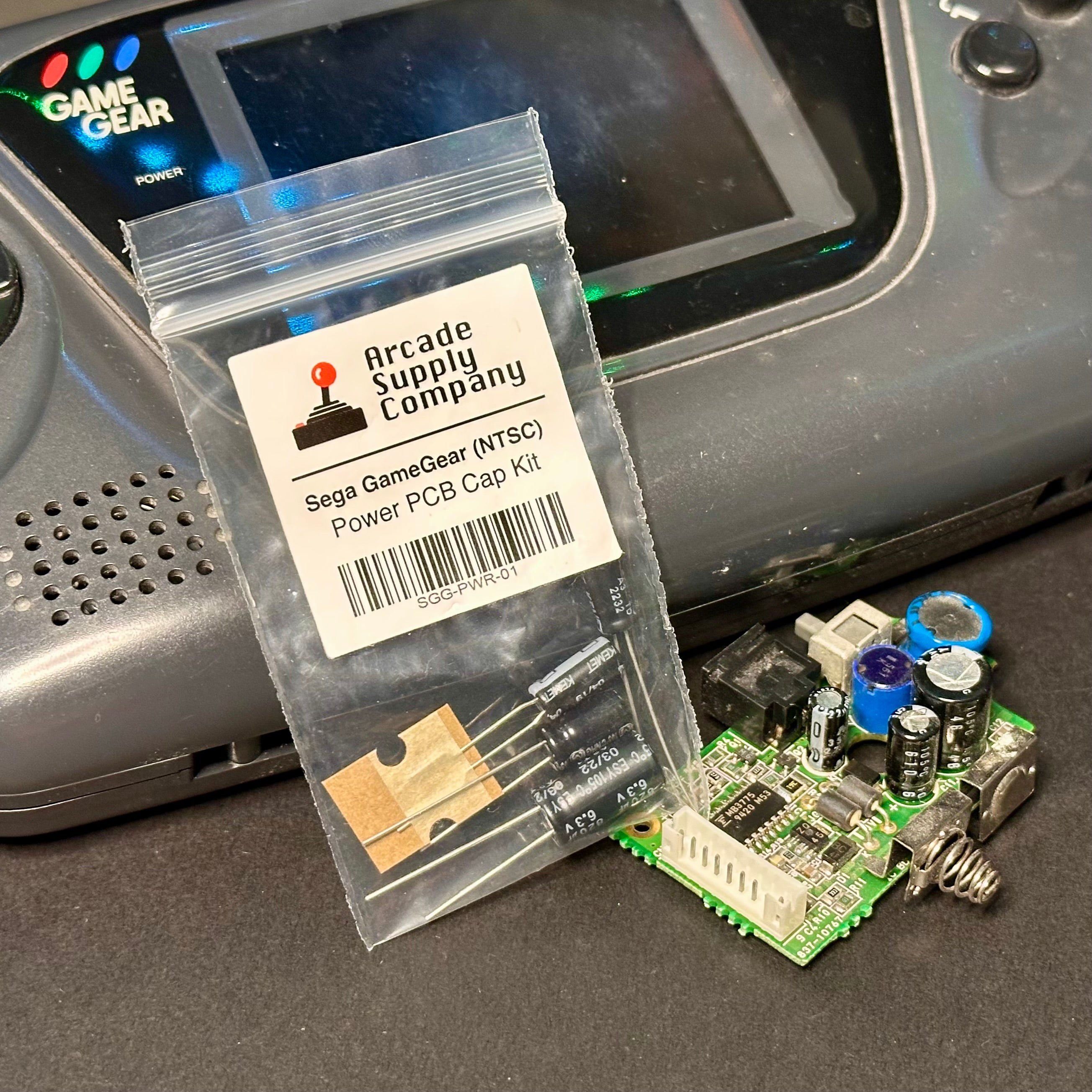 Sega Game Gear Power Capacitor Kit