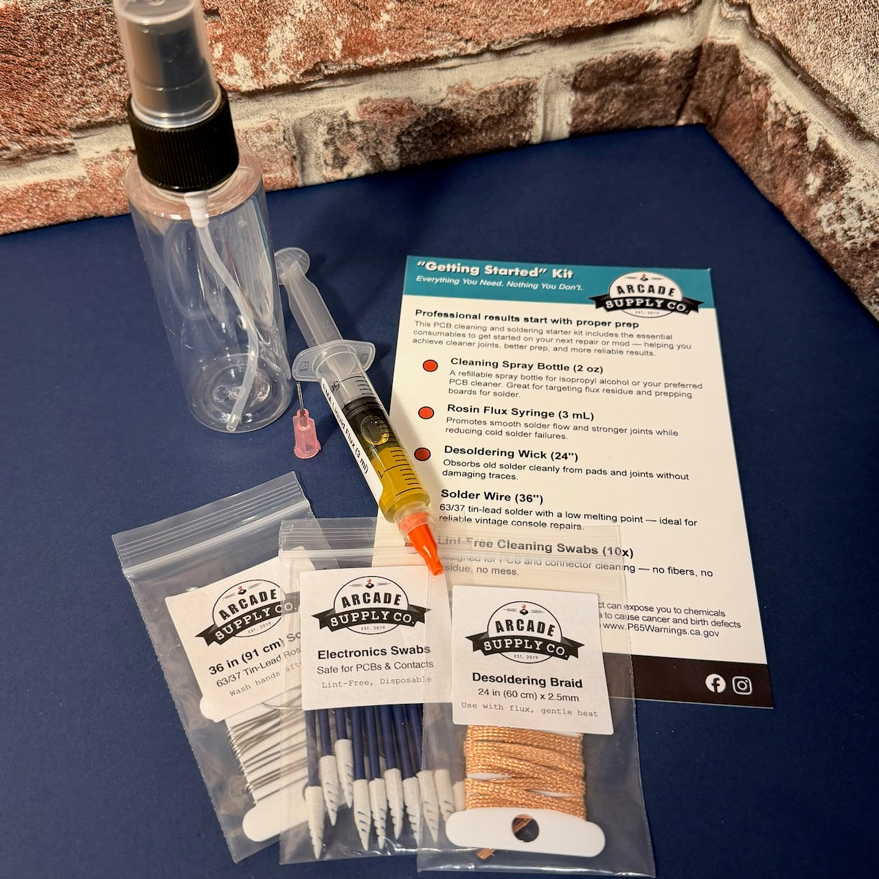 Soldering & Cleaning Essentials Kit