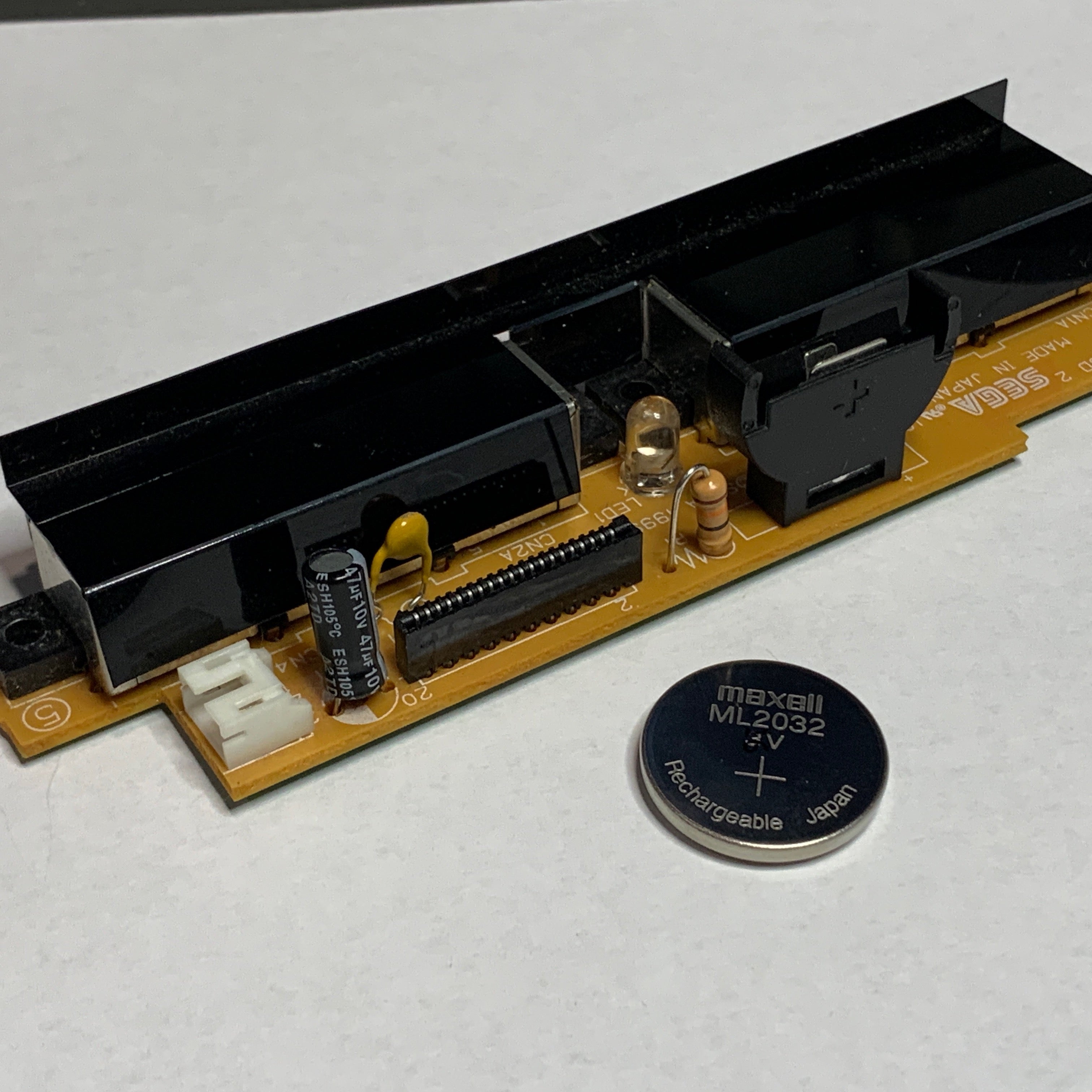 Sega ßDreamcast Controller Port Board - Pre-modded w/ Battery & Fuse