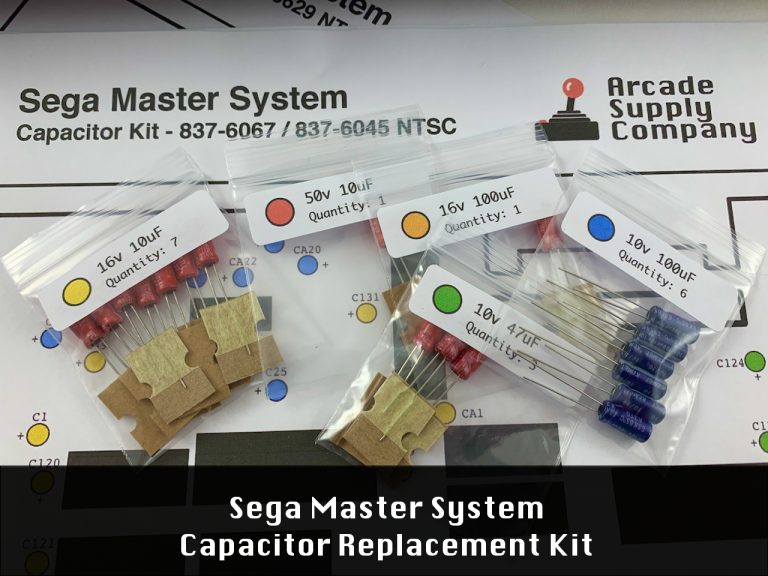 Sega Master System Capacitor Replacement Kit