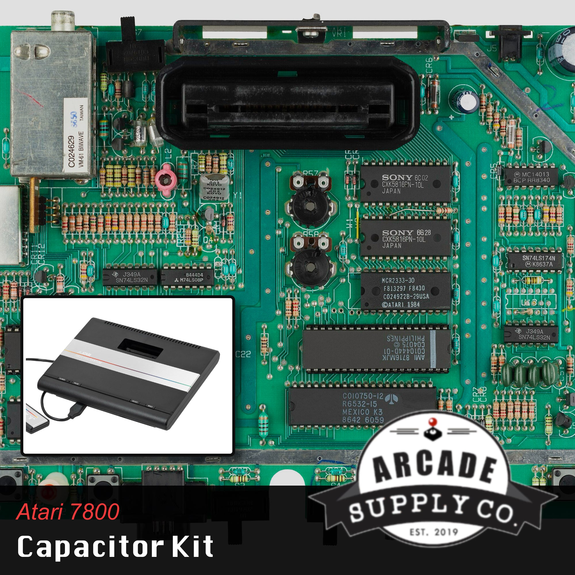 Atari 7800 Capacitor Kit