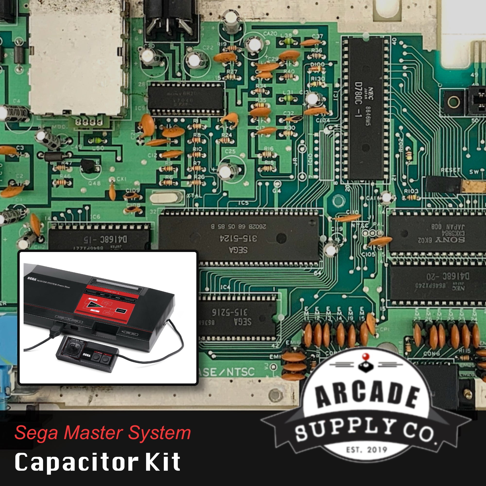 Sega Master System Capacitor Replacement Kit