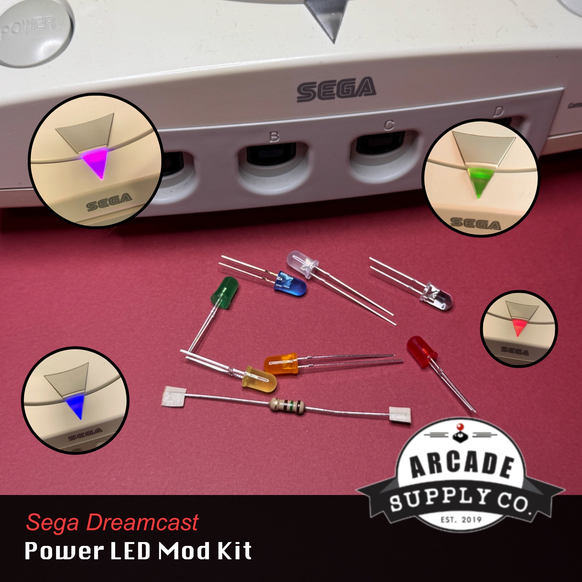 Sega Dreamcast Power LED Mod Kit