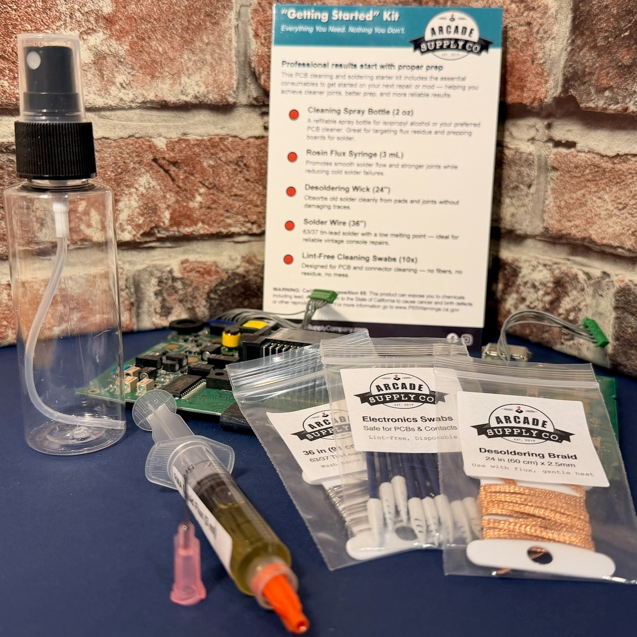 Soldering & Cleaning Essentials Kit