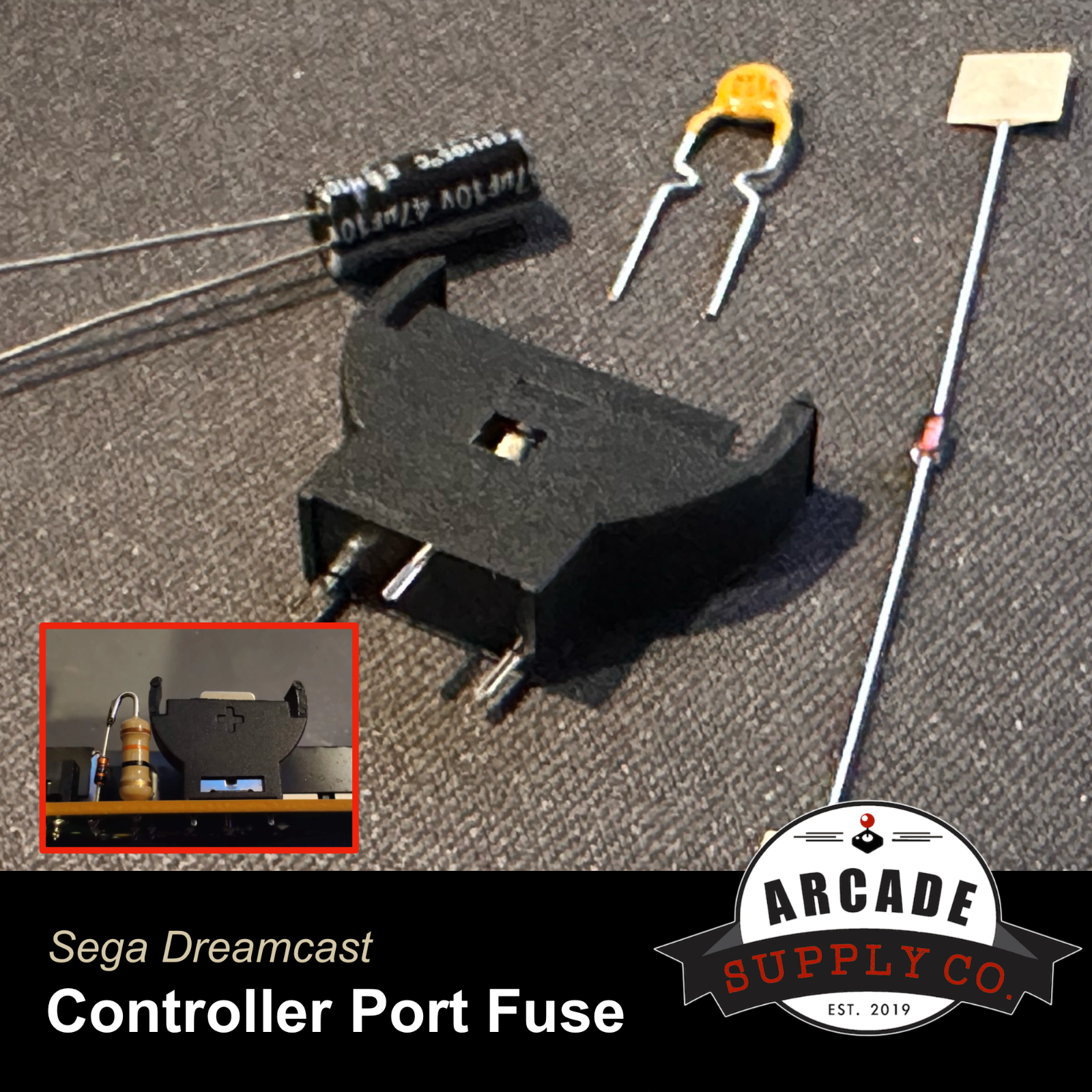 Sega Dreamcast Controller Port Kit (Non-Rechargeable Battery)