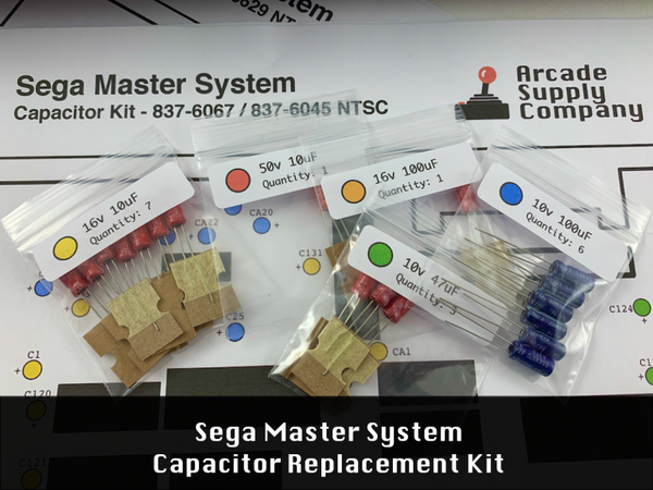 Master System Capacitor Replacement Kit
