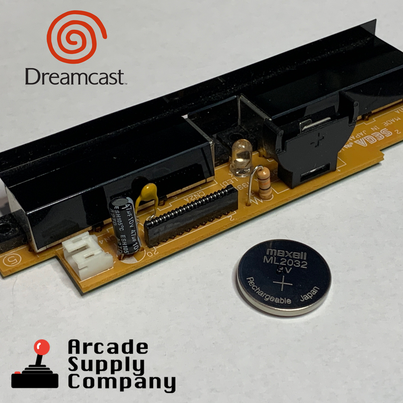 Dreamcast Controller Port Board - Pre-modded w/ Battery & Fuse